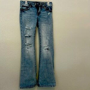 Aeropostale low rise flare jeans size 2 regular